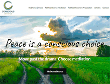 Tablet Screenshot of consciousdivorce.com
